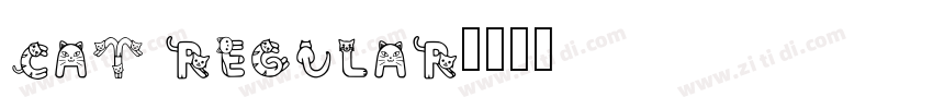 cat regular字体转换